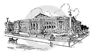 New York Public Library vintage illustration
