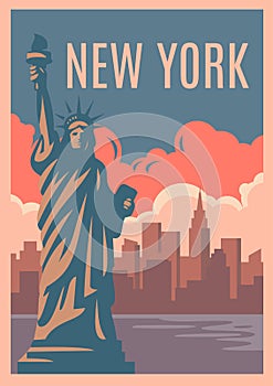 New York Retro Poster.