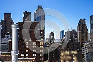 New York from a rooftop photo