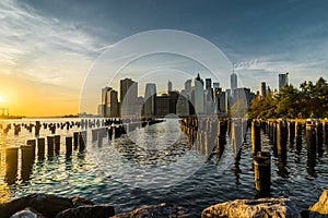 New York Skyline Cityscape Manhatten World Trade Center Freedom