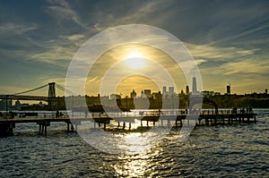 New York Skyline Cityview Manhatten with Empire State Building S