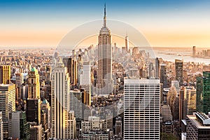 New York skyline on a sunny afternoon