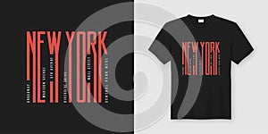 New York streets stylish t-shirt and apparel design, typography, print, vector illustration.