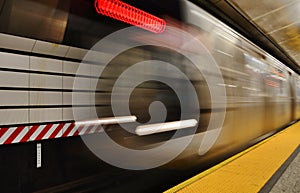 New York Subway Platform Underground Transportation MTA City Transit