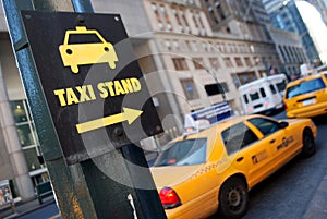 New York taxi stand photo