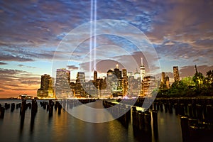 New York with Tribute in Light