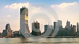 New York Twin Towers skyline