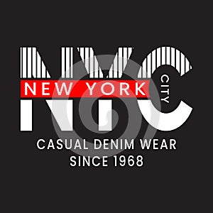 New york typography t shir