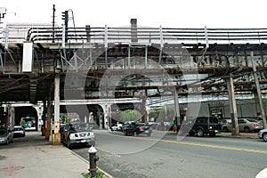 View of the streets in the Bronx