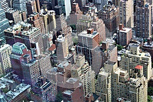 New York, United States - Panoramic view on Manhattan seen from the Empire State Building