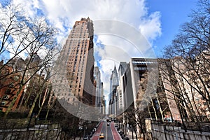 East 42nd street seen from above