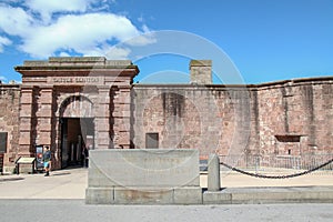 New York,USA- June 16,2018:Castle Clinton in Battery Park New York City,USA