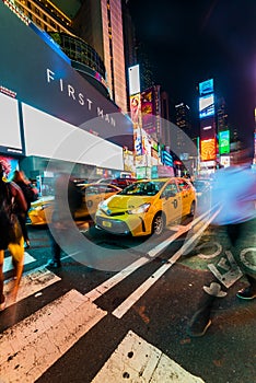 Times Square at night. New York City, USA