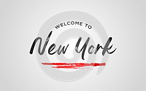 New York Welcome To Word Text