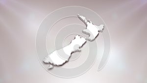 New Zealand 3D Map Background