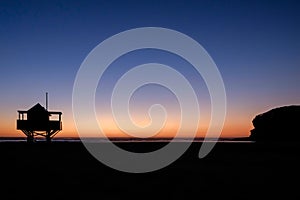 New Zealand Beach at Sunset