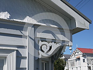 New Zealand: classic Auckland villa home eave detail