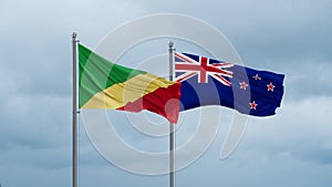 New Zealand and Congo-Brazzaville flag