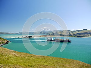 New Zealand: container ship Otago Harbour