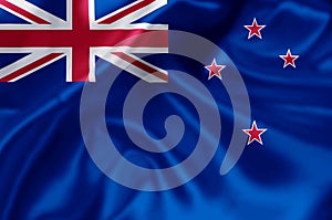 New zealand flag illustration