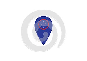New Zealand location pin map navigation label symbol