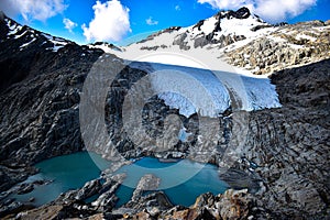 New Zealand, magnificent view of Brewster Glacier.