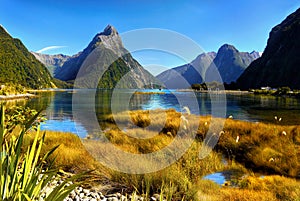 New Zealand, Milford Sound, Scenic Mountains Landscape