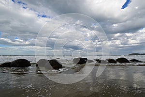 New Zealand Moeraki Boulders Beach