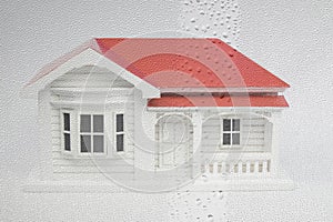 New Zealand NZ villa house model with window condensation and da