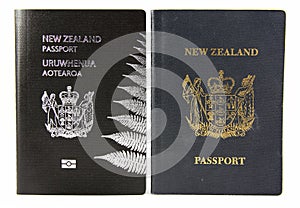 New Zealand Passport - Old and New