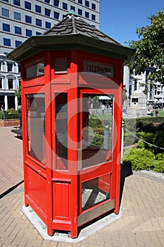 New Zealand phone box