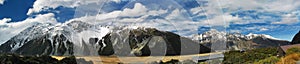 New Zealand scenic mountain landscape