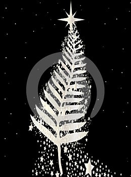 New Zealand SIlver Fern Christmas Tree