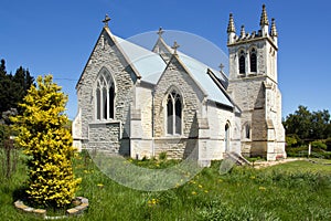 New zealand, st. martins church in duntroon