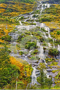 New Zealand Waterfalls near Homer Tunnel