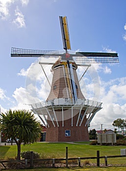 New zealand, windmill in foxton
