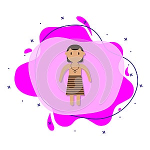 New zealander, man cartoon liquid bacdge icon. Simple color vector of people around the world icons for ui and ux, website or