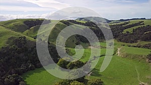 New Zealands Landscape Rising Aerial 4k, Martinborough