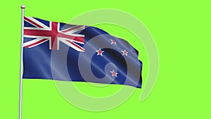 New Zeland Flag Slow Motion