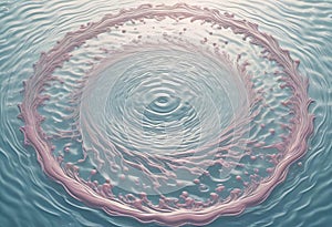 A newage white background with blue waves