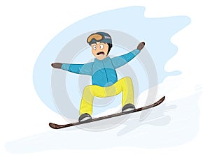Newbie snowboarder