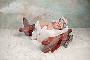 Newborn Baby Aviator Boy