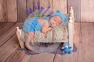 Newborn baby in a costume, baby boys photo, little cute babies, newborn photos