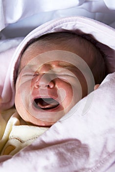 Newborn baby crying