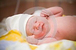 Newborn baby girl