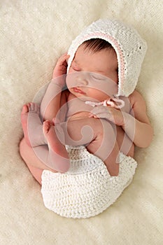 Newborn baby girl