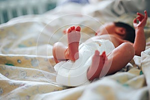 newborn baby in prenatal hospital