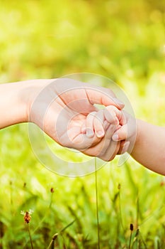 Newborn baby's hand