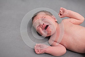 Newborn baby screaming