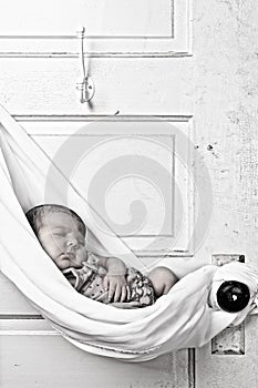 Newborn baby sleeping